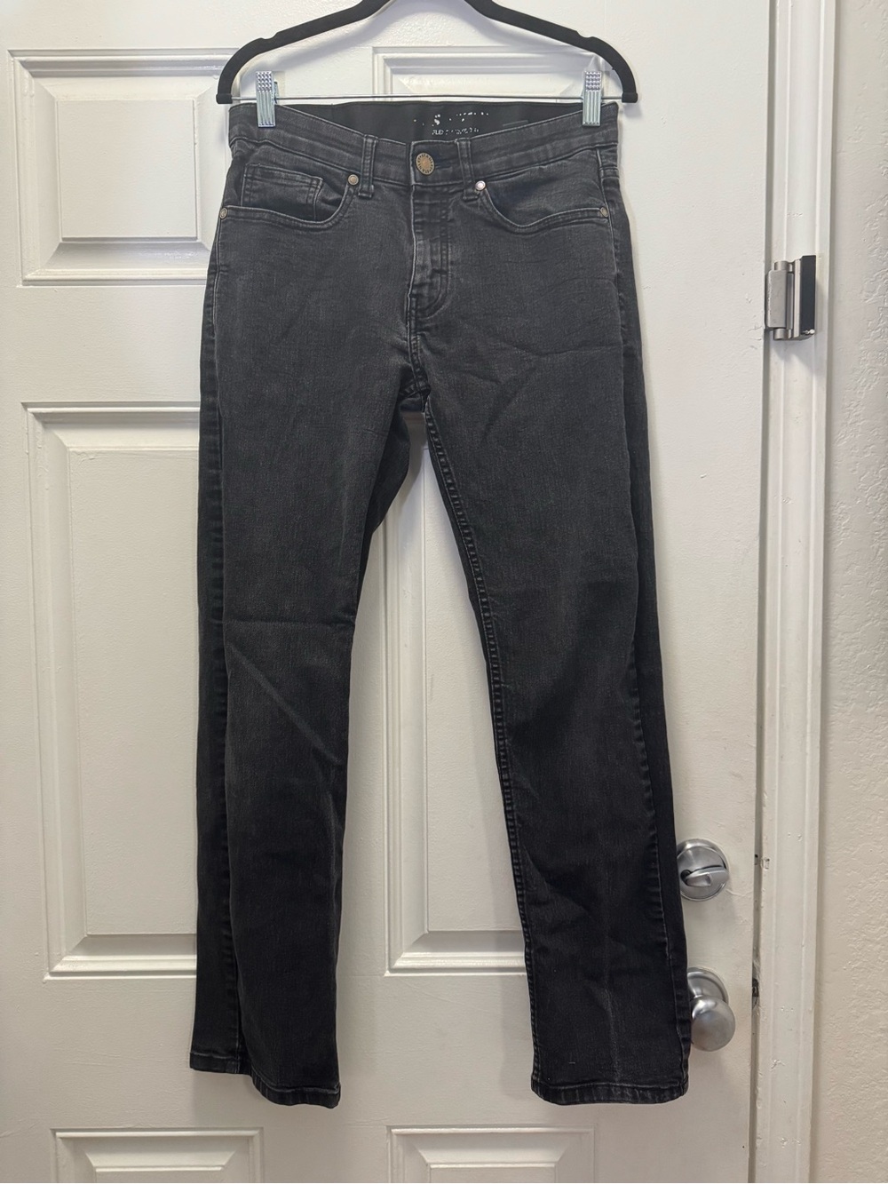 Stanley Men's Slim Straight Black Jeans 0315
